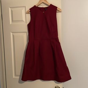 Dark burgundy /wine short gap dress. Very well made. Size 8